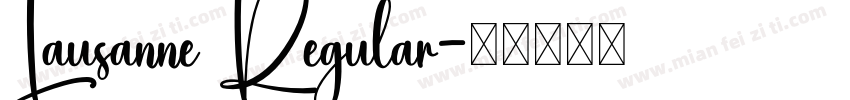 Lausanne Regular字体转换